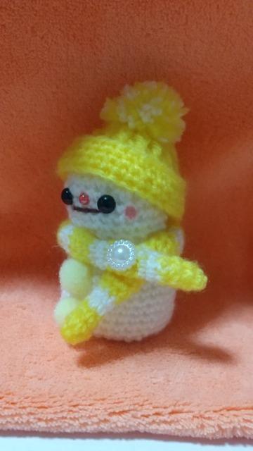 雪だるま*編みぐるみ(黄色) < ペット/手芸/園芸 雪だるま*編みぐるみ(黄色) < ペット/手芸/園芸の