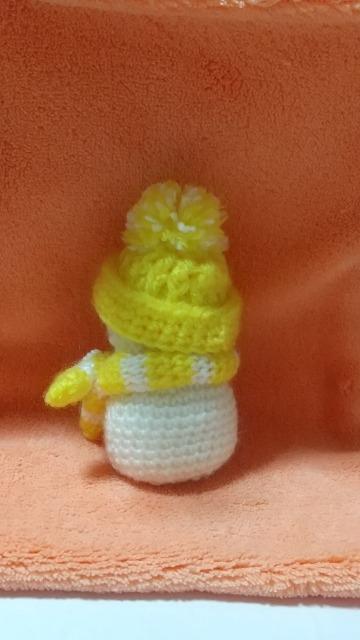 雪だるま*編みぐるみ(黄色) < ペット/手芸/園芸 雪だるま*編みぐるみ(黄色) < ペット/手芸/園芸の