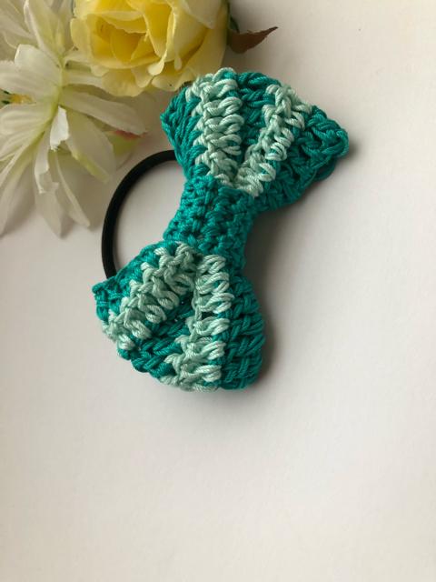 ハンドメイド ヘアゴム リボン ボーダー メゾンドフルール好 < 女性ファッション  ハンドメイド ヘアゴム リボン ボーダー メゾンドフルール好 < 女性ファッションの