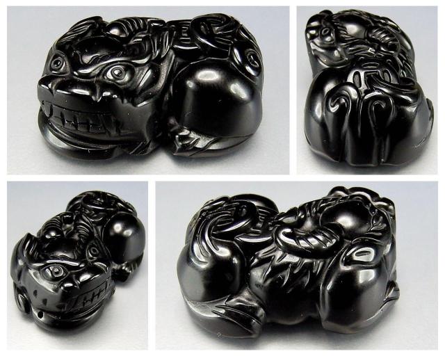 AAAAデカ オブシディアン 金銭ヒキュウ彫刻単品 天然石 置物風水物 < インテリア/ライフ  AAAAデカ オブシディアン 金銭ヒキュウ彫刻単品 天然石 置物風水物 < インテリア/ライフの