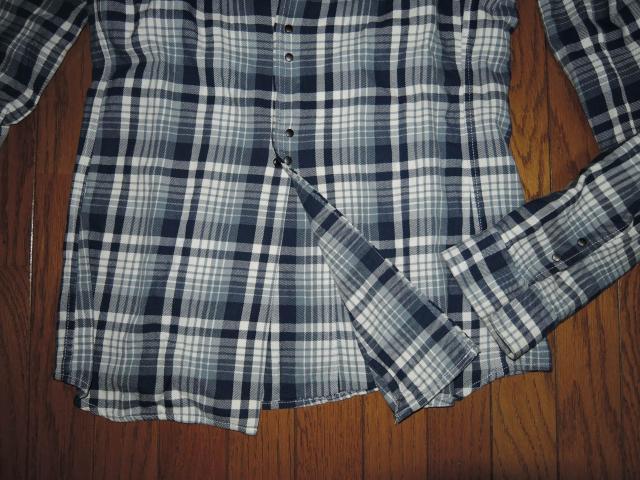 wjk ダブルジェイケイ チェックシャツ S ホックボタン シワ加工 < ブランド  wjk ダブルジェイケイ チェックシャツ S ホックボタン シワ加工 < ブランドの