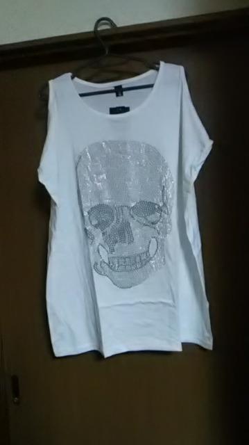 6*新品*肩出し*スカル*大きいサイズ*Tシャツ < 女性ファッション  6*新品*肩出し*スカル*大きいサイズ*Tシャツ  < 女性ファッションの