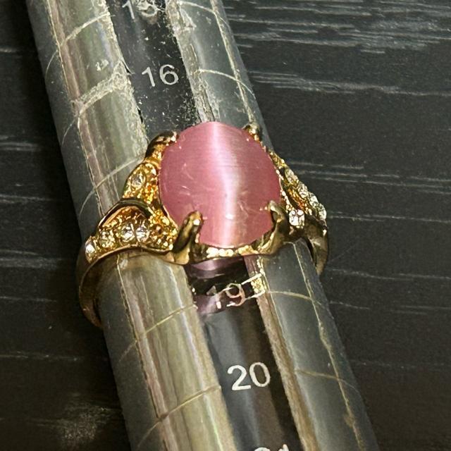 天然石風 ピンクキャツアイ サイズ:18号 商品管理番号20251A < 女性アクセサリー/時計 天然石風 ピンクキャツアイ サイズ:18号 商品管理番号20251A < 女性アクセサリー/時計の