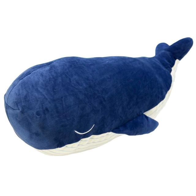 ぬいぐるみ おやすみクジラ 65cm ネイビー 抱き枕 クッション くじら 鯨 ホエール 動物 かわいい < おもちゃ  ぬいぐるみ おやすみクジラ 65cm ネイビー 抱き枕 クッション くじら 鯨 ホエール 動物 かわいい  < おもちゃの
