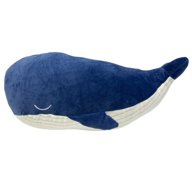 ぬいぐるみ おやすみクジラ 65cm ネイビー 抱き枕 クッション くじら 鯨 ホエール 動物 かわいい < おもちゃ  ぬいぐるみ おやすみクジラ 65cm ネイビー 抱き枕 クッション くじら 鯨 ホエール 動物 かわいい < おもちゃの