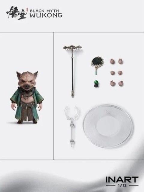 INART G0001 猪八戒 『黒神話 : 悟空』 天命人 ブロンズ クロス装備1/12 Black Myth < ホビー INART G0001 猪八戒 『黒神話 : 悟空』 天命人 ブロンズ クロス装備1/12 Black Myth < ホビーの