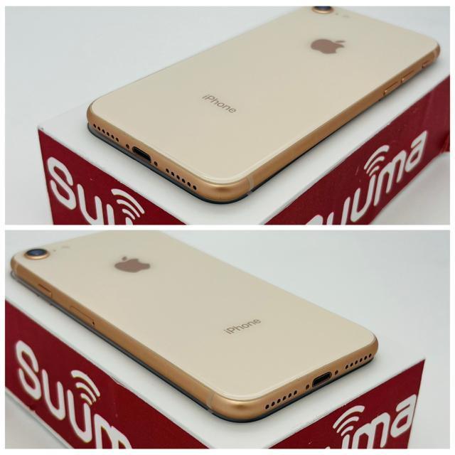 A 100% iPhone 8 64 GB SIM�t���[ �S�[���h �{�� �� �Ɠd/AV�� 