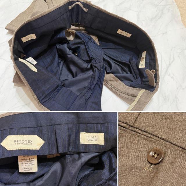 インコテックスINCOTEXメンズウールパンツSLIM fitパター < 男性ファッション インコテックスINCOTEXメンズウールパンツSLIM fitパター < 男性ファッションの