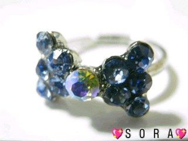 【小悪魔ageha掲載】調整可能♪リボンリング.箱付 ブルー < 女性アクセサリー/時計 【小悪魔ageha掲載】調整可能♪リボンリング.箱付 ブルー < 女性アクセサリー/時計の