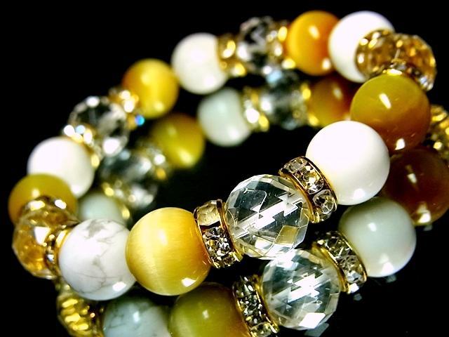 ダイヤカット水晶§ゴールデンタイガーアイ黄金虎目石§ハウライト10ミリ§金ロンデル < 女性アクセサリー/時計 ダイヤカット水晶§ゴールデンタイガーアイ黄金虎目石§ハウライト10ミリ§金ロンデル < 女性アクセサリー/時計の