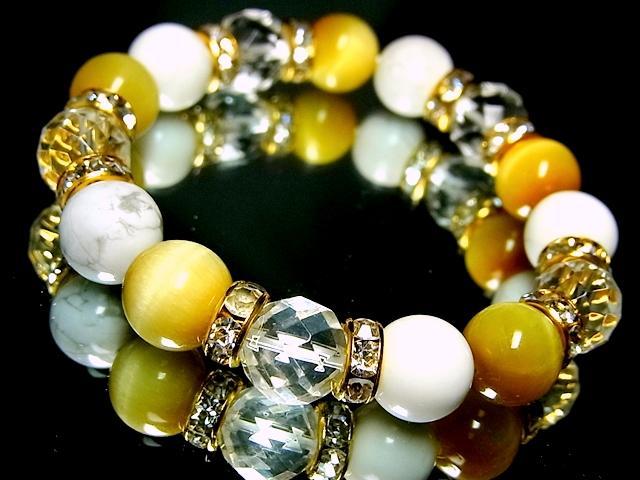 ダイヤカット水晶§ゴールデンタイガーアイ黄金虎目石§ハウライト10ミリ§金ロンデル < 女性アクセサリー/時計 ダイヤカット水晶§ゴールデンタイガーアイ黄金虎目石§ハウライト10ミリ§金ロンデル < 女性アクセサリー/時計の