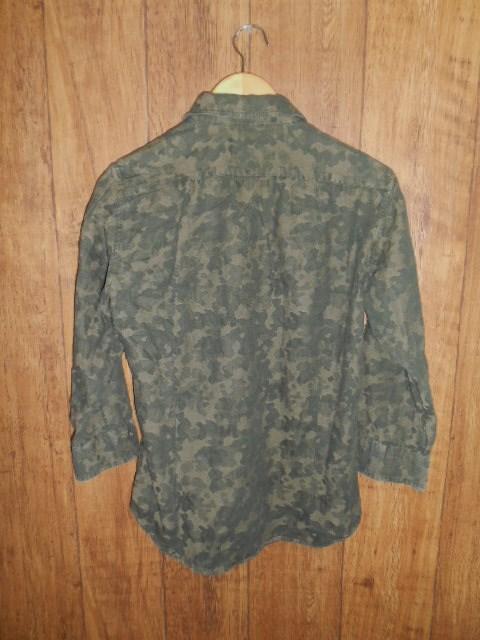 □EDIFICE/エディフィス カモ柄 迷彩 7分袖シャツ/メンズ/46 < ブランド □EDIFICE/エディフィス カモ柄 迷彩 7分袖シャツ/メンズ/46 < ブランドの