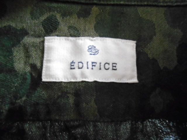 □EDIFICE/エディフィス カモ柄 迷彩 7分袖シャツ/メンズ/46 < ブランド □EDIFICE/エディフィス カモ柄 迷彩 7分袖シャツ/メンズ/46 < ブランドの