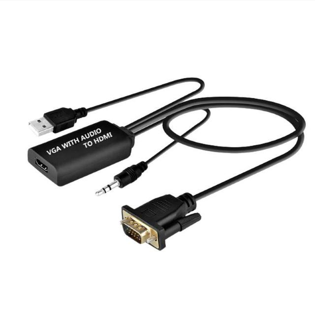 VGA HDMI 変換 アダプター VGA 入力 HDMI 出力 変換ケーブル 音声 映像 転送 VGAオス to HDMIメス < 家電/AV  VGA HDMI 変換 アダプター VGA 入力 HDMI 出力 変換ケーブル 音声 映像 転送 VGAオス to HDMIメス < 家電/AVの