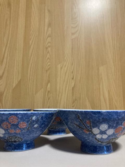 1734.未使用☆梅柄御飯茶碗5個 < インテリア/ライフ  1734.未使用☆梅柄御飯茶碗5個  < インテリア/ライフの