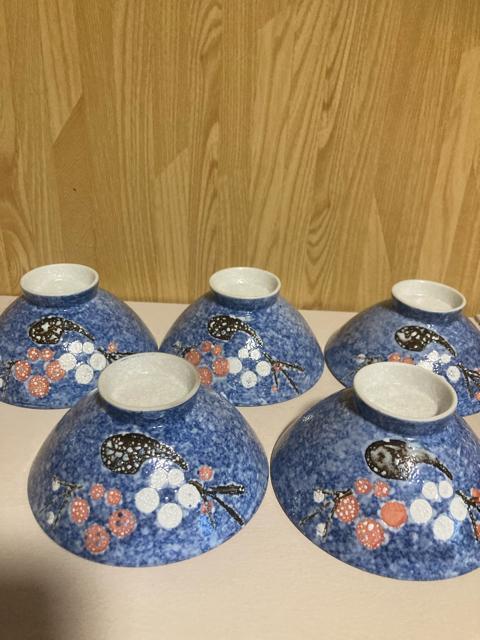 1734.未使用☆梅柄御飯茶碗5個 < インテリア/ライフ  1734.未使用☆梅柄御飯茶碗5個 < インテリア/ライフの