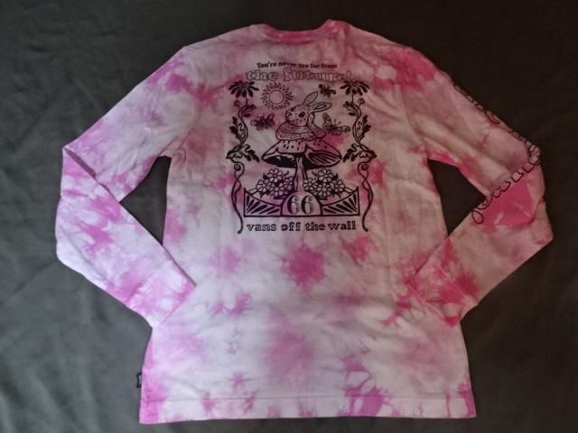 バンズ【VANS】 バックプリント有 まだら ロングスリーブTシャツUS S < 女性ファッション  バンズ【VANS】 バックプリント有 まだら ロングスリーブTシャツUS S < 女性ファッションの