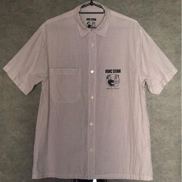 《ROC STAR》半袖シャツ ロックスター ヴィンテージ 古着 90s ステューシー USED スト系 DJ hiphop < ブランド  《ROC STAR》半袖シャツ ロックスター ヴィンテージ 古着 90s ステューシー USED スト系 DJ hiphop  < ブランドの