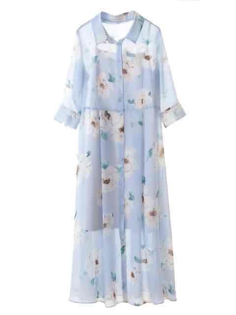 31 Sons de mode★シフォン花柄プリントガウンワンピース < 女性ファッション  31 Sons de mode★シフォン花柄プリントガウンワンピース  < 女性ファッションの