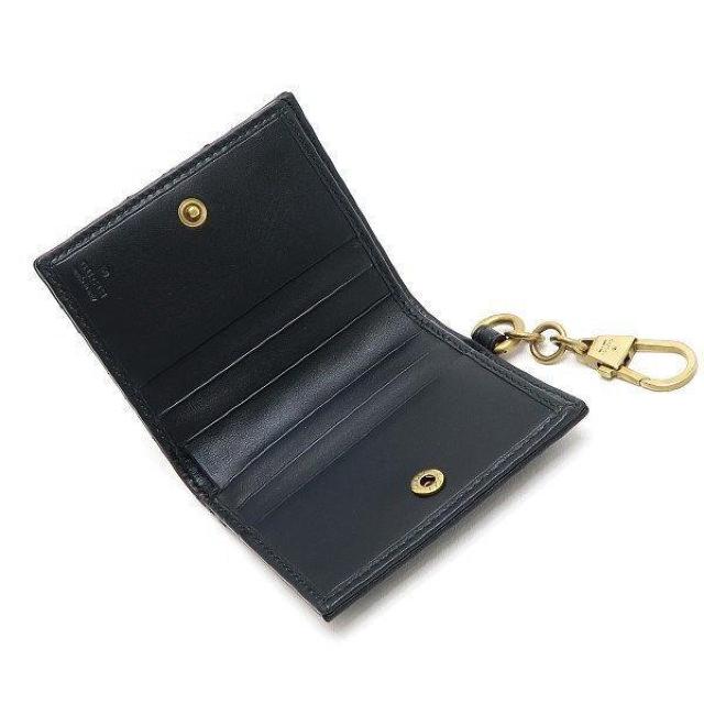 ◆ 本物 新品同様 ◆ GUCCI グッチ GGマーモント 2つ折り財布 小銭入れなし レザー ブラック 黒 保存袋 546579 < ブランド  ◆ 本物 新品同様 ◆ GUCCI グッチ GGマーモント 2つ折り財布 小銭入れなし レザー ブラック 黒 保存袋 546579 < ブランドの