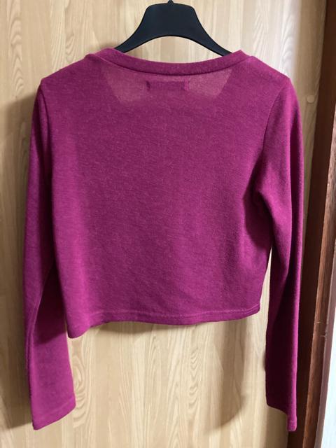 2065.セシルマクビー☆ショート丈 長袖カーディガン☆ビジュボタン☆マゼンタ☆サイズM < 女性ファッション 2065.セシルマクビー☆ショート丈 長袖カーディガン☆ビジュボタン☆マゼンタ☆サイズM < 女性ファッションの