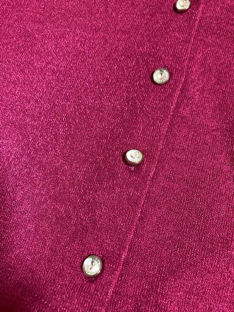 2065.セシルマクビー☆ショート丈 長袖カーディガン☆ビジュボタン☆マゼンタ☆サイズM < 女性ファッション 2065.セシルマクビー☆ショート丈 長袖カーディガン☆ビジュボタン☆マゼンタ☆サイズM < 女性ファッションの