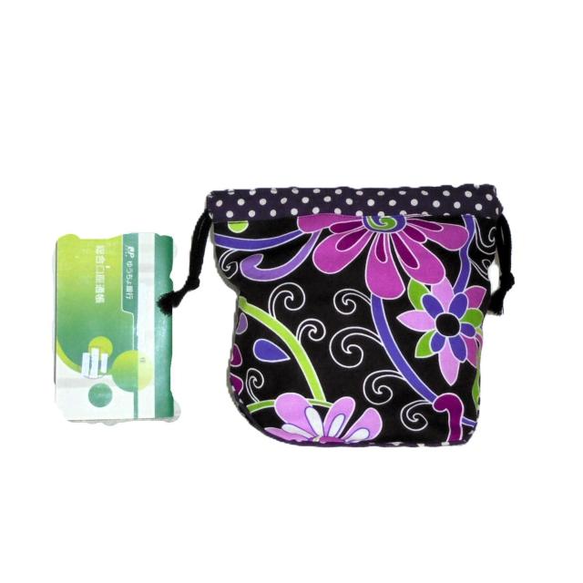 【底マチ幅広巾着】◆ヴェラブラッドリー◆Vera Bradley【Purple Punch】◆裏地あり巾着 < 女性ファッション 【底マチ幅広巾着】◆ヴェラブラッドリー◆Vera Bradley【Purple Punch】◆裏地あり巾着 < 女性ファッションの