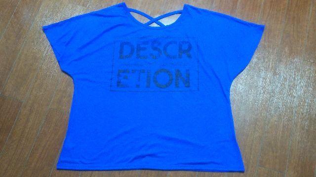 大きいサイズ★ロゴ&バッククロスT★4L < 女性ファッション  大きいサイズ★ロゴ&バッククロスT★4L  < 女性ファッションの