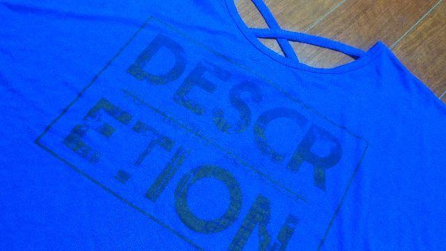 大きいサイズ★ロゴ&バッククロスT★4L < 女性ファッション  大きいサイズ★ロゴ&バッククロスT★4L < 女性ファッションの