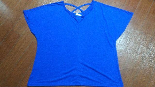 大きいサイズ★ロゴ&バッククロスT★4L < 女性ファッション  大きいサイズ★ロゴ&バッククロスT★4L < 女性ファッションの