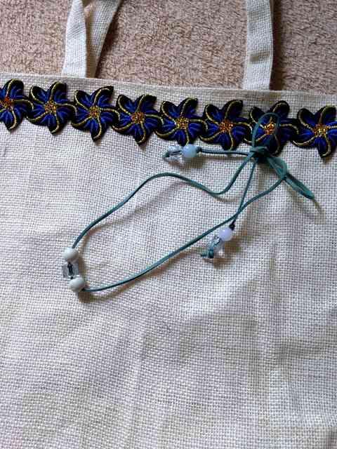 ネックレス チョーカー付★麻 ジュート ショルダーバッグ < 女性ファッション  ネックレス チョーカー付★麻 ジュート ショルダーバッグ < 女性ファッションの