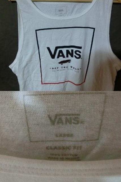 バンズ【VANS】スケボー & ロゴプリント タンクトップUS L < 男性ファッション  バンズ【VANS】スケボー & ロゴプリント タンクトップUS L < 男性ファッションの