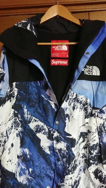 シュプリーム×ノースフェイス マウンテンジャケット ナイロンパーカー雪山Lサイズ < ブランド  シュプリーム×ノースフェイス マウンテンジャケット ナイロンパーカー雪山Lサイズ < ブランドの