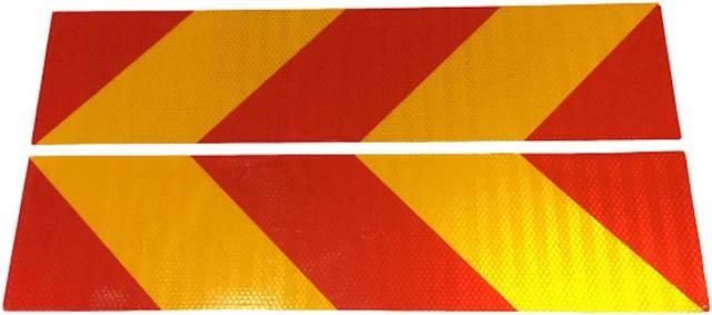 大型車用 反射板 リフレクター 後部 追突防止 赤 黄 左右 対称 トラック トレーラー バス 後部 2枚組 (アルミ板) < 自動車/バイク 大型車用 反射板 リフレクター 後部 追突防止 赤 黄 左右 対称 トラック トレーラー バス 後部 2枚組 (アルミ板) < 自動車/バイク