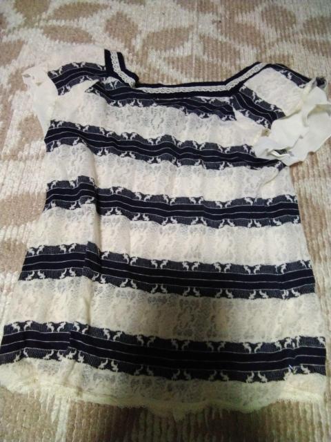 レディース   レース付きカットソー   Mサイズ < 女性ファッション  レディース   レース付きカットソー   Mサイズ < 女性ファッションの