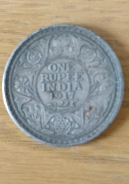 古銭 1917年 英領インド 1ルピー 銀貨 < ホビー 古銭 1917年 英領インド 1ルピー 銀貨 < ホビーの