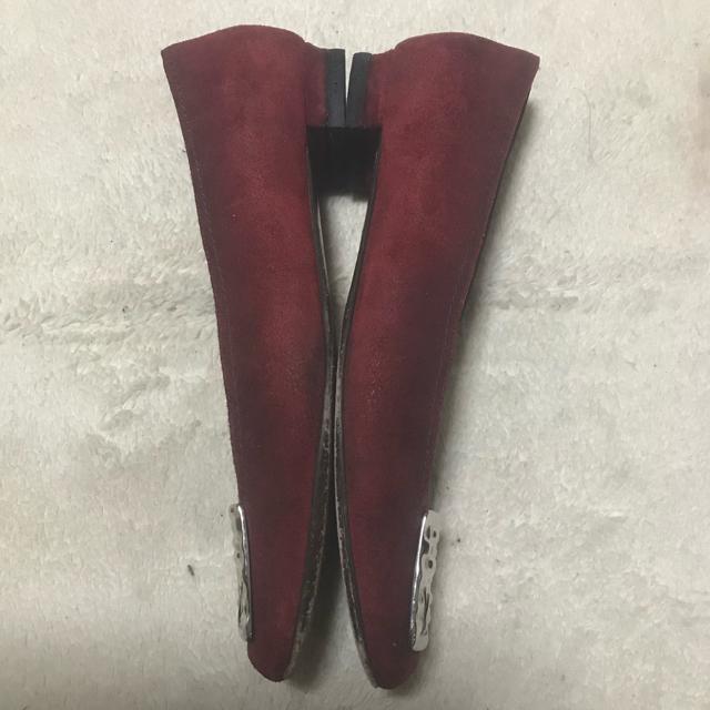 正規品 ルイヴィトン スエードフラットパンプス ダークレッド 38 約25cm < ブランド 正規品 ルイヴィトン スエードフラットパンプス ダークレッド 38 約25cm < ブランドの