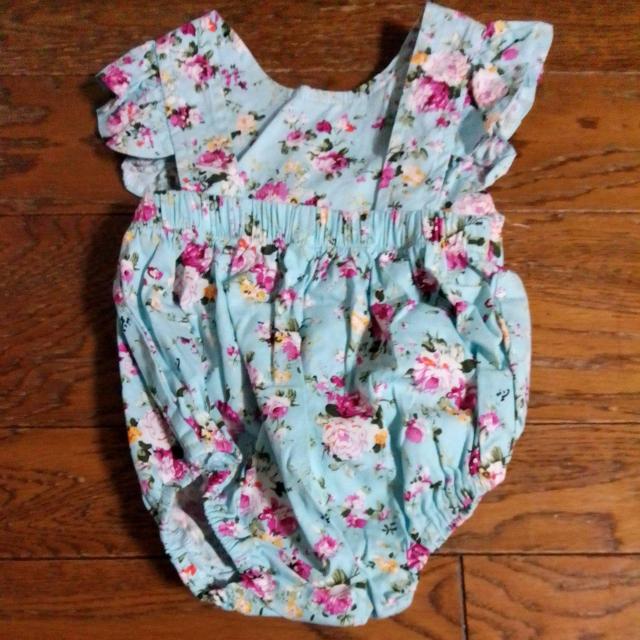 80サイズ 春夏 花柄 ブルー < キッズ/ベビー 80サイズ 春夏 花柄 ブルー < キッズ/ベビーの