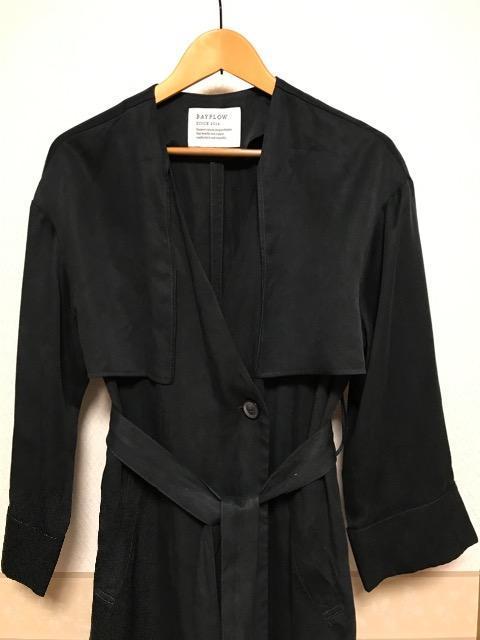 BAYFLOW ライト コート 黒 < 女性ファッション BAYFLOW ライト コート 黒 < 女性ファッションの