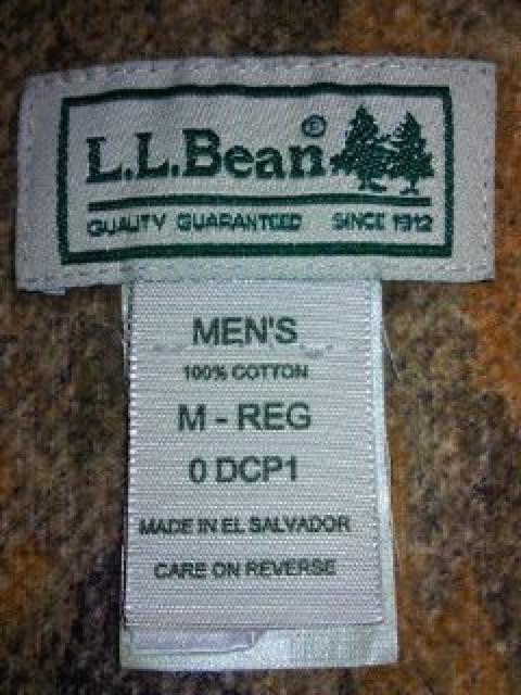 Y L.L.Bean GGr[ O[  ʕ Vc WPbg M-REG  uh 
