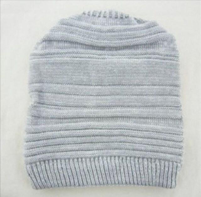 爆ヤス690円★人気ニット帽 メンズ レディース兼用グレー < 女性ファッション  爆ヤス690円★人気ニット帽 メンズ レディース兼用グレー < 女性ファッションの