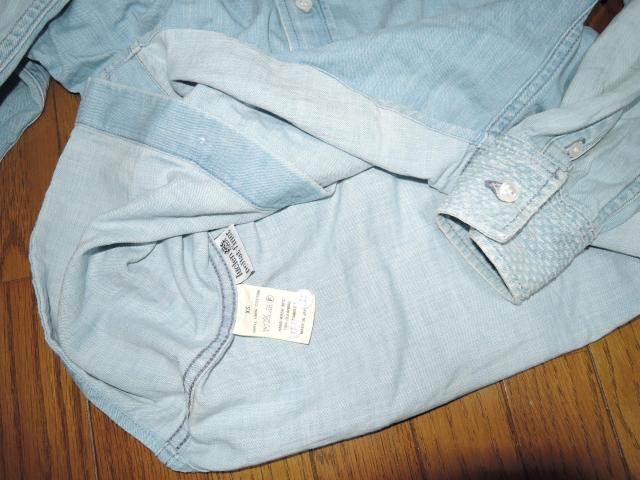 lucien pellat-finet ルシアンペラフィネ スカル デニムシャツ XS 長袖シャツ DENIM 刺繍ステッチ < ブランド  lucien pellat-finet ルシアンペラフィネ スカル デニムシャツ XS 長袖シャツ DENIM 刺繍ステッチ < ブランドの