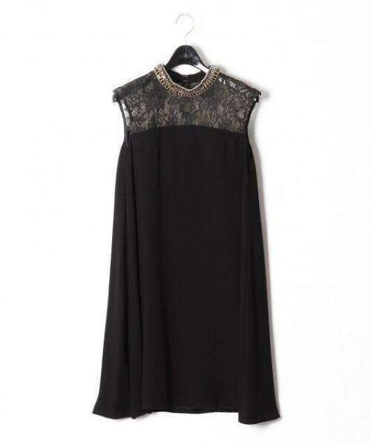 GRACECONTINENTAL黒ビジュースタンドフレアワンピースドレスグレースコンチネンタルブラックパーティー結婚式披露宴 < ブランド GRACECONTINENTAL黒ビジュースタンドフレアワンピースドレスグレースコンチネンタルブラックパーティー結婚式披露宴 < ブランドの