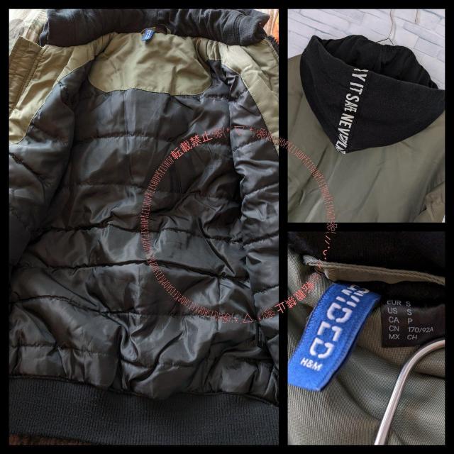 H&M 中綿 MA-1ブルゾン ジャケット メンズ < ブランド  H&M 中綿 MA-1ブルゾン ジャケット メンズ < ブランドの