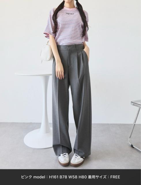 完売品 ワンポイント刺繍マルチボーダーショート丈半袖Tシャツ < 女性ファッション 完売品 ワンポイント刺繍マルチボーダーショート丈半袖Tシャツ < 女性ファッションの