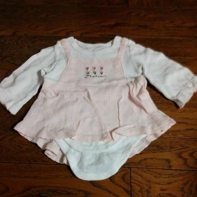 70サイズ 花 秋冬春 ピンク < キッズ/ベビー 70サイズ 花 秋冬春 ピンク < キッズ/ベビーの