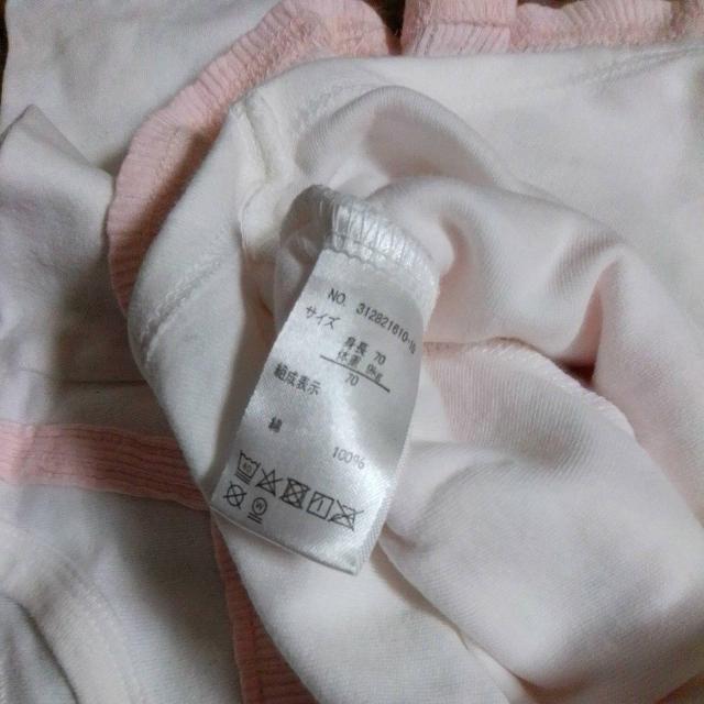 70サイズ 花 秋冬春 ピンク < キッズ/ベビー 70サイズ 花 秋冬春 ピンク < キッズ/ベビーの