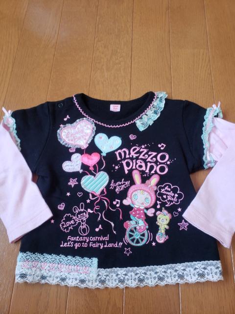 ☆新品同様☆メゾピアノ☆重ね着風トレーナー☆90 < ブランド  ☆新品同様☆メゾピアノ☆重ね着風トレーナー☆90  < ブランドの