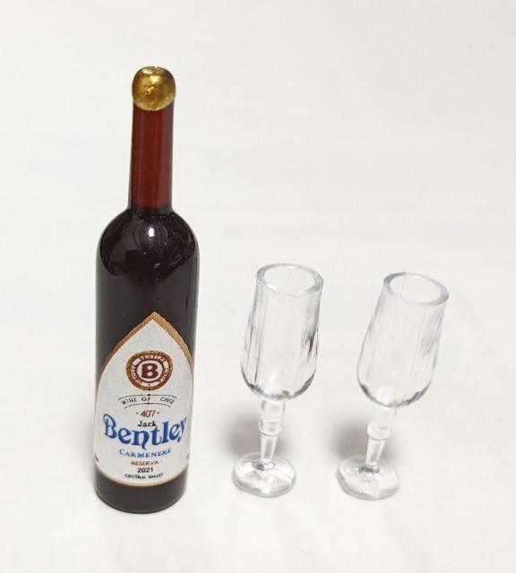 ミニチュア★ワイン&グラス2個セット★ベントレー★BENTLEY★2021★デザイン違いたくさんあります★ドールハウスに★ < おもちゃ  ミニチュア★ワイン&グラス2個セット★ベントレー★BENTLEY★2021★デザイン違いたくさんあります★ドールハウスに★  < おもちゃの