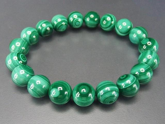天眼模様マラカイト約10mmブレスレットAAA+天然石ビジネス成功 < 女性アクセサリー/時計  天眼模様マラカイト約10mmブレスレットAAA+天然石ビジネス成功 < 女性アクセサリー/時計の